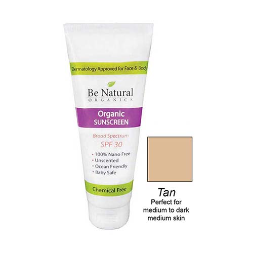 Be Natural Organics Sunscreen SPF 30 Tan Tint