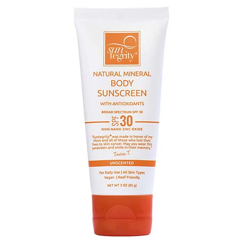 Suntegrity Natural Body Sunscreen Unscented SPF 30